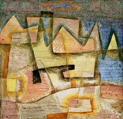 岩石海岸 作者 Paul Klee